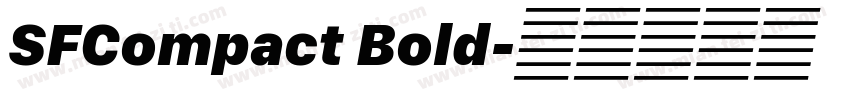 SFCompact Bold字体转换